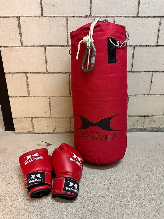 Sacchi da boxe: Boxsack mit 2 Handschuhen – Usato da Zürich venduto da mic_2fww 2