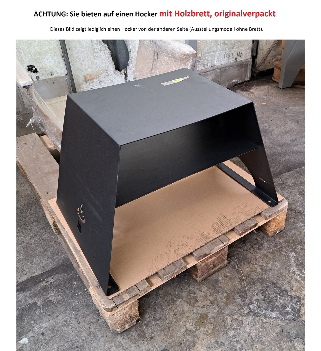 Hocker: Remundi Hocker mit Holzbrett - neu, originalverpackt – Neu und originalverpackt aus Kägiswil von nick333 1