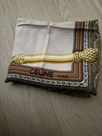 Celine Paris Seidentuch, Beige/Braun, Top Zustand!