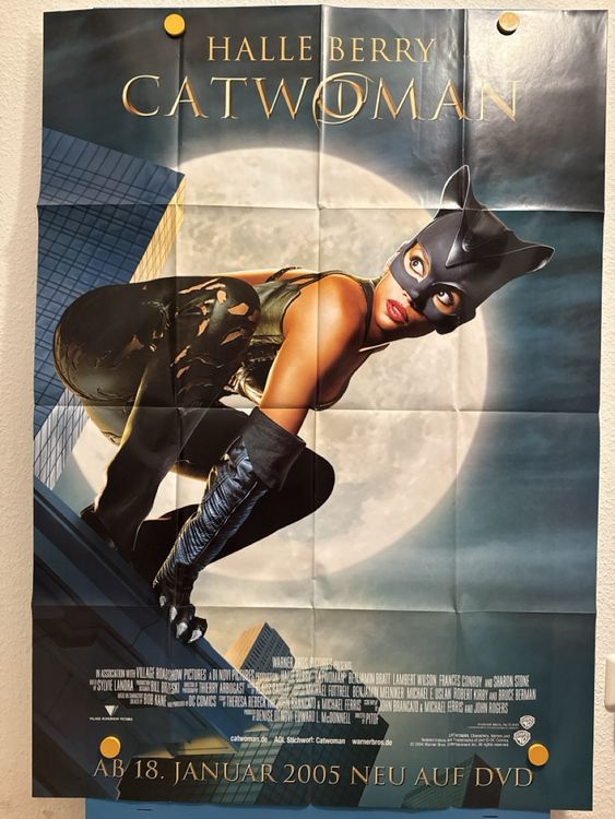 Catwoman Poster Halle Berry Filmplakat Rarit t Neu Und 