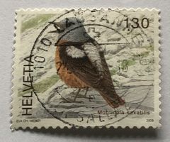 Nr. 1272 STEINRÖTEL Dauermarken Einheimische Vögel GESTEMPEL