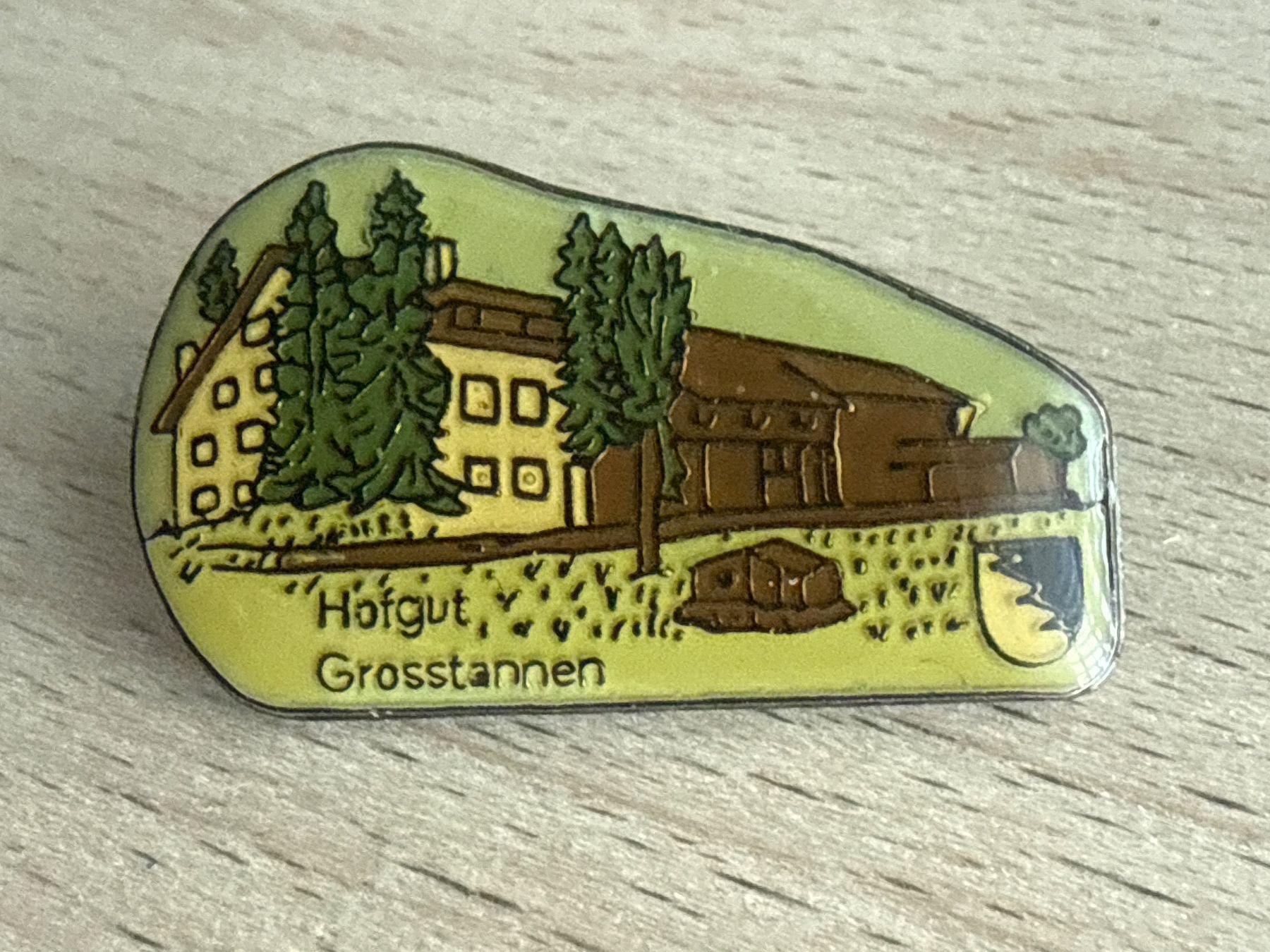 Plaketten & Abzeichen: Pin Hofgut Grosstannen – Gebraucht aus Glattbrugg von Schweigmatt