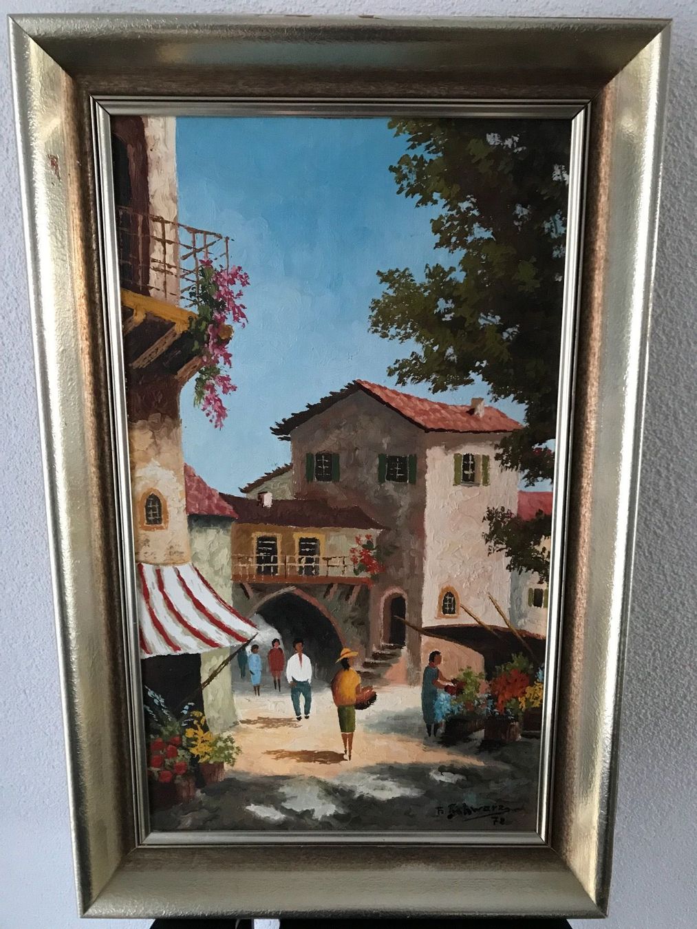 Gemälde: Bild von Kunstmaler Franz Schwarz – Gebraucht aus Wollerau von Garten1957