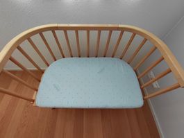 Babybay Beistellbett Natur Holz inkl Matratze etc