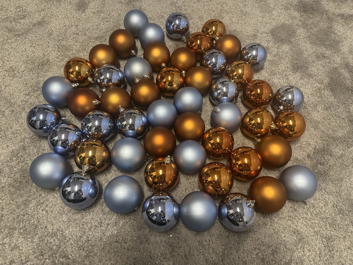 Tutte le decorazioni: 52x Weihnachtskugeln Bronze & Blau - Grosses Set! – Usato da Wangen SZ venduto da Jaay_Sky 1