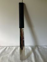 Schuhlöffel Metall Leder Griff guter Zustand ca.45cm
