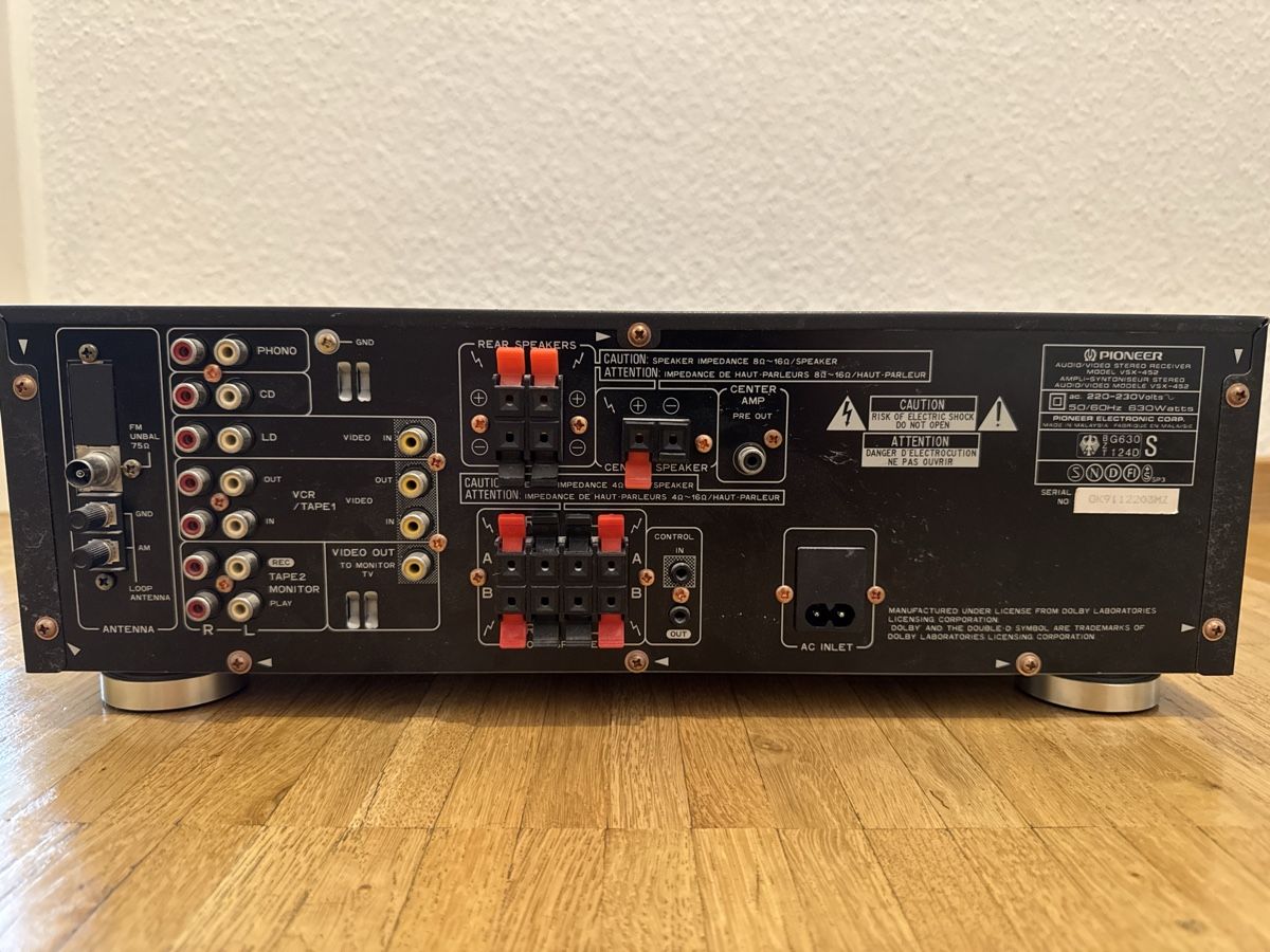 Pioneer Ricevitori: Pioneer VSX-452 Stereo Receiver – Usato da Zürich venduto da mikik2000 1