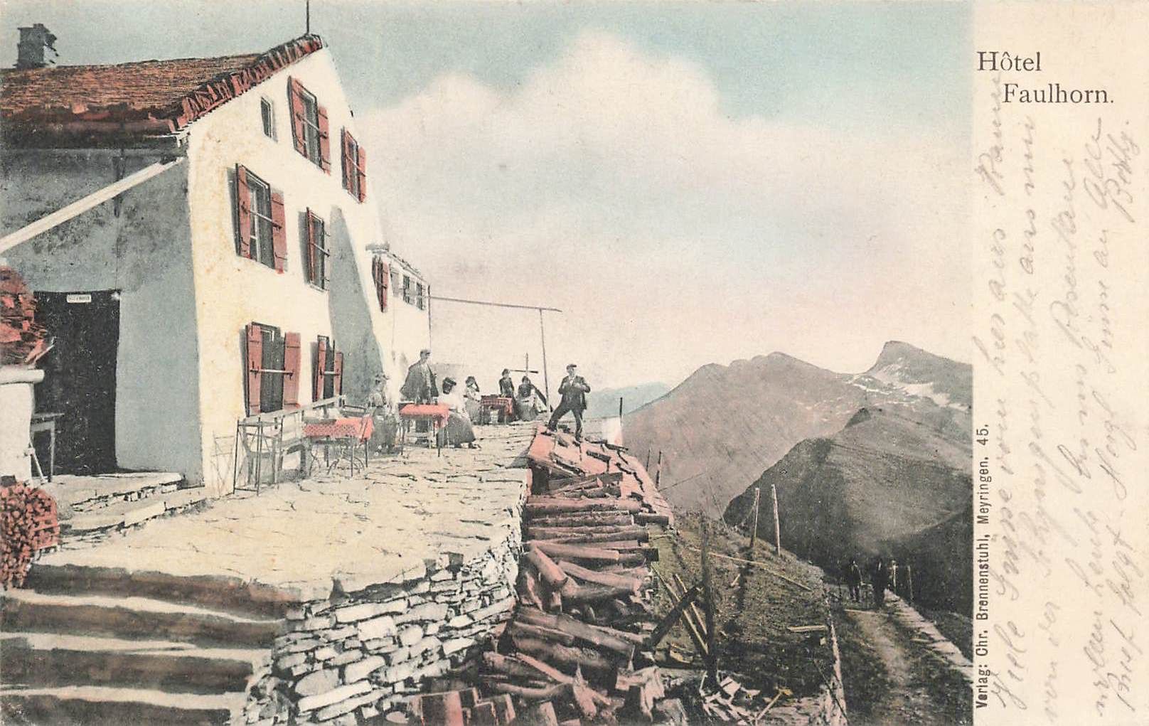 Cartoline postali: Hotel Faulhorn – Usato da Biasca venduto da Blenio71