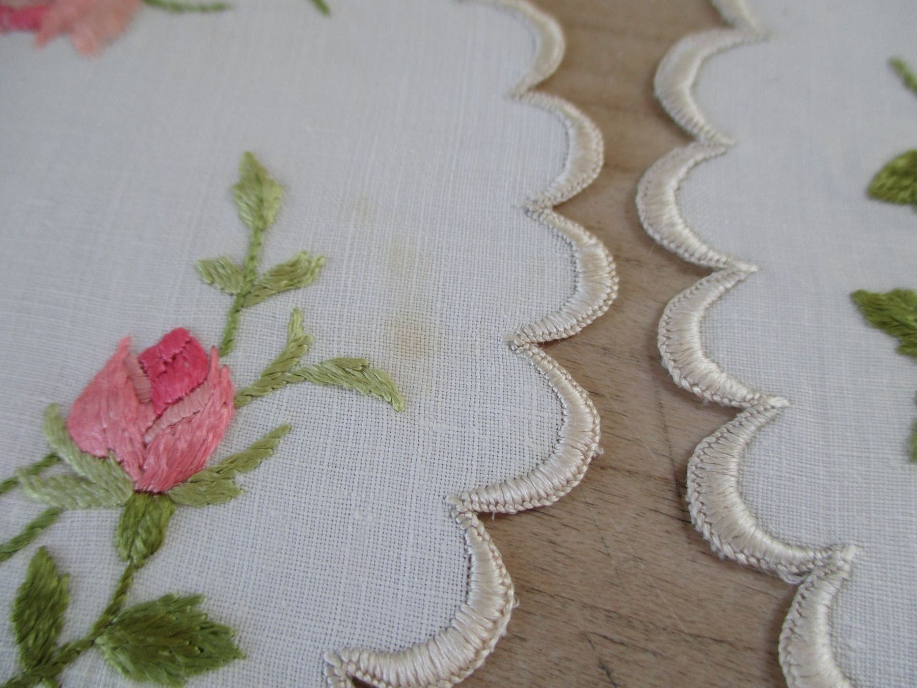 Sottobicchieri: 8 Jugendstil Untersetzer Seide Rosen – Usato da Rorschacherberg venduto da cavengia 6