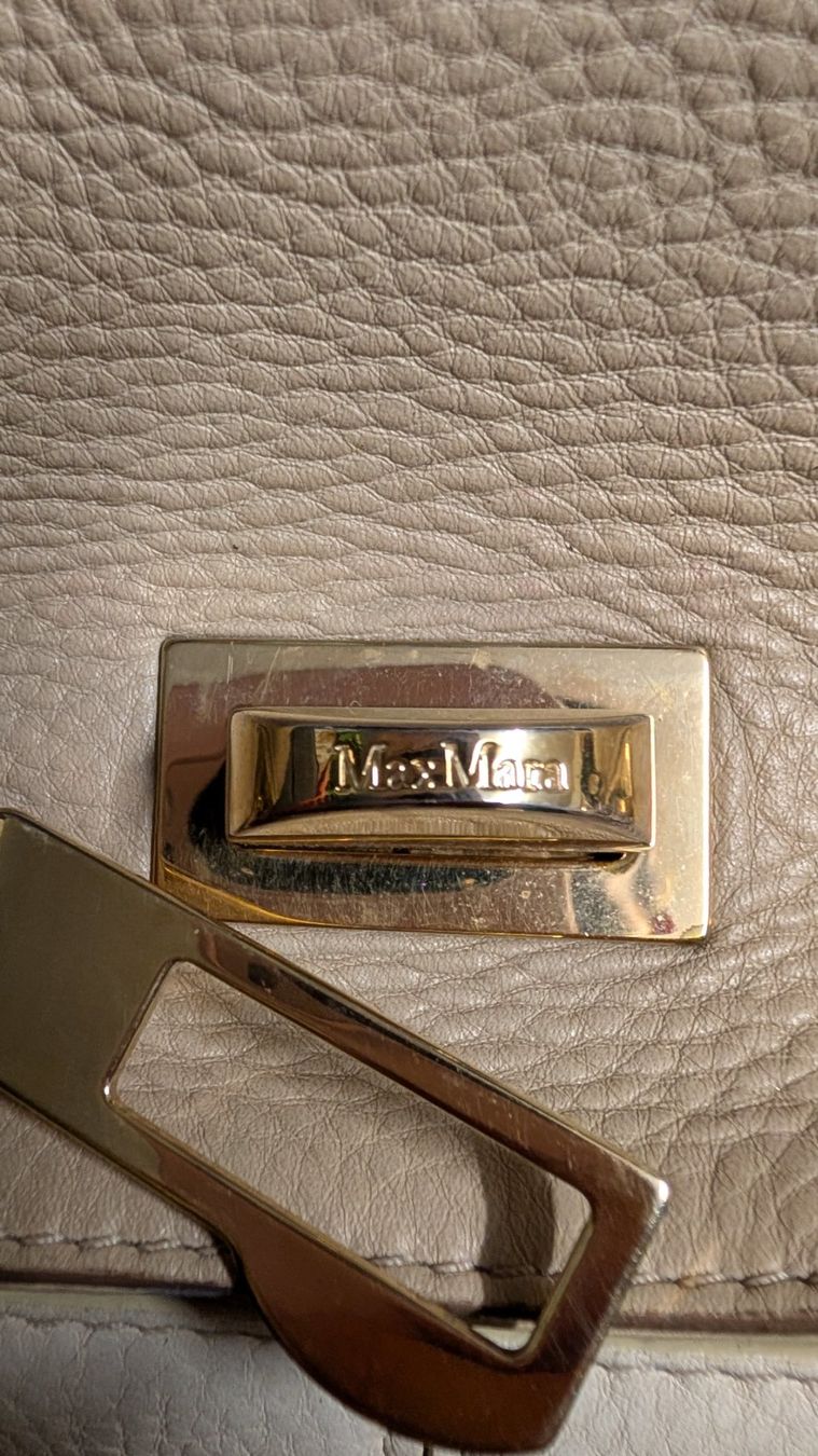 Max Mara Taschen für Damen: MaxMara Handtasche in Beige & Schwarz, Leder – Gebraucht aus Rüfenacht BE von mla_jmf8 4