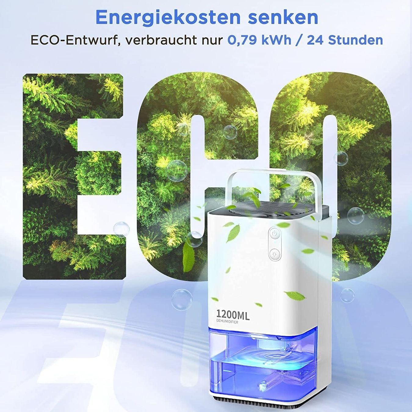 Luftentfeuchter: Luftentfeuchter mit LED 7 Farben Mini Entfeuchter – Neu und originalverpackt aus Genève von Top-Trend 1