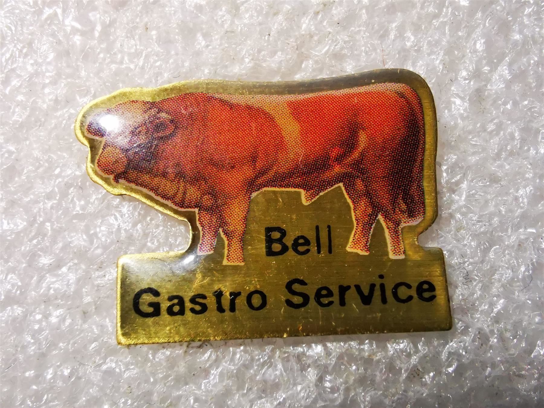 Placchette & Badge: Ansteckpin 161: Bell Gastro Service – Usato da Oppligen venduto da Pin-Fall-Shop