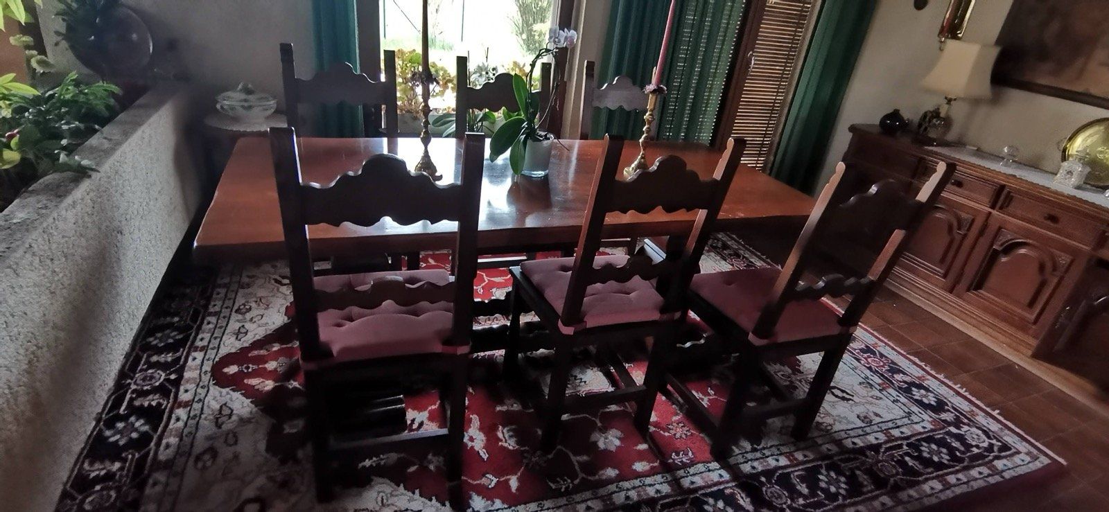 Tischset: Grande table à manger en bois massif + 8 chaises – Gebraucht aus Bern von hakcel 1