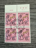Briefmarke Helvetia Pro Juventute 1988 Viererblock Top!
