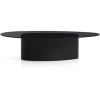 Kave Home Couchtisch Olir aus gehärtetem Glas und  Stahl