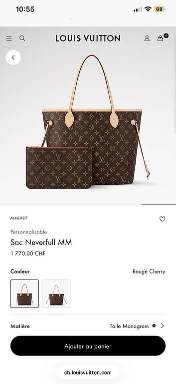 Borse da donna: Full set - Louis Vuitton Neverfull M monogram  – Usato da Yens venduto da GIPE 4