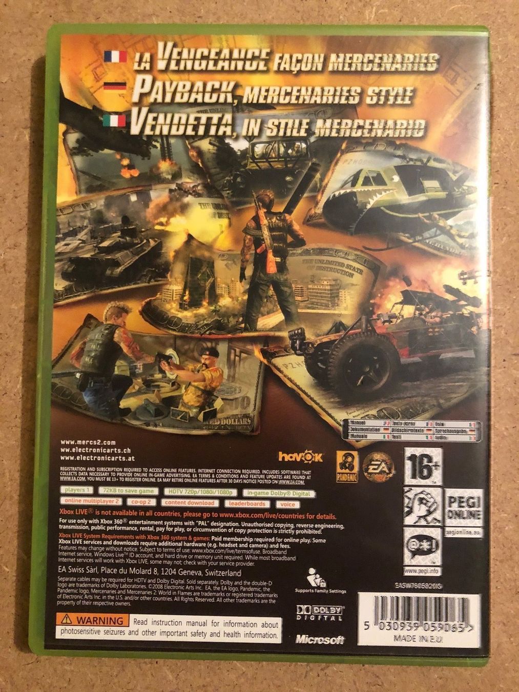 Giochi: Mercenaris 2 für Xbox 360 – Usato da Kestenholz venduto da Mad18 1