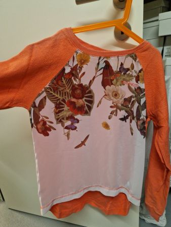 Brunotti Shirt, Gr. M, Orange/Blumenmuster, Top Zustand!
