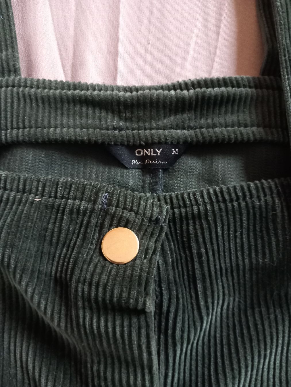 Only Vestiti: Robe salopette verte forêt en coton – Usato da Faoug venduto da per_kp6r 2