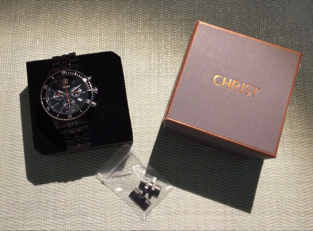 Christ Montres: Herren Uhr CHRIST schwarz Chronograph mit Box – D'occasion à Oberwil BL par Brichri3001 1