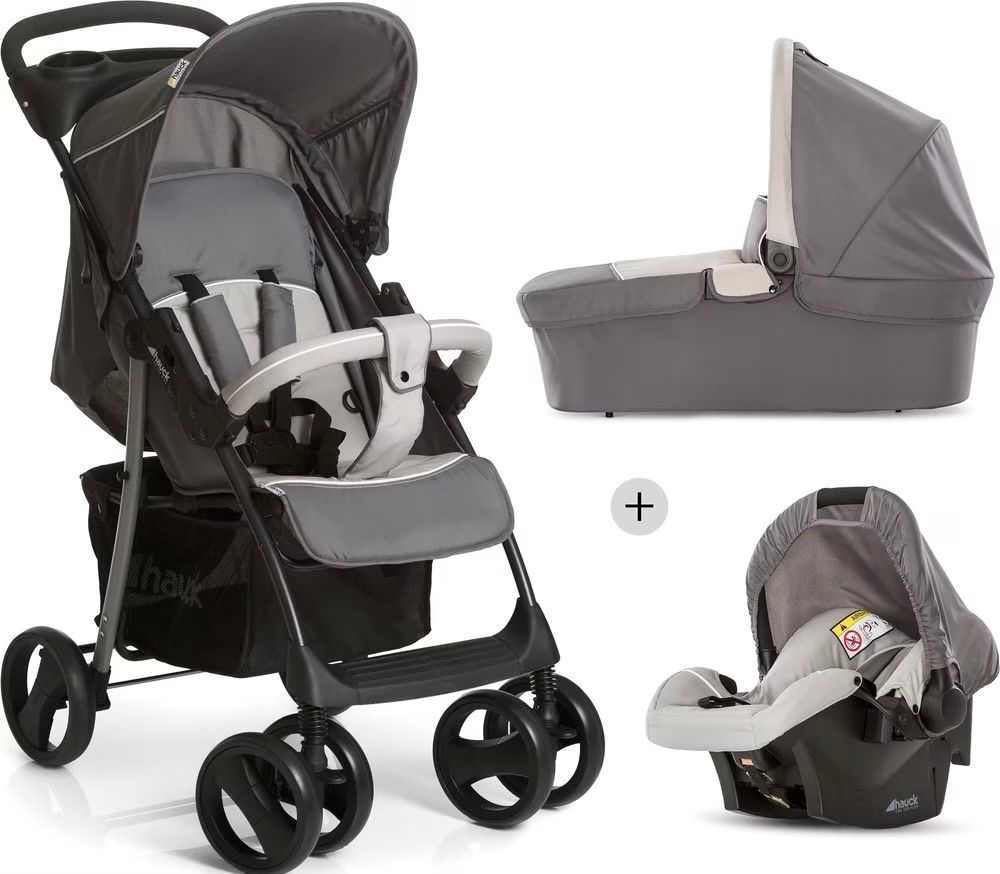 Hauck Kinderwagen: Hauck Shopper SLX Trioset grey/stone – Neu und originalverpackt aus Basel von Seifehuesli 1