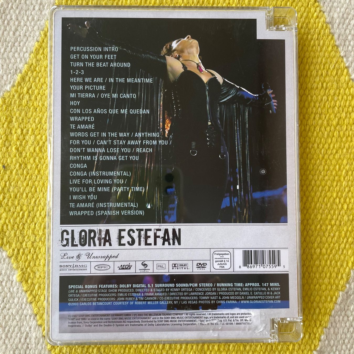 Tutti i DVDs: GLORIA ESTEFAN-DVD LIVE&UNWRAPPED – Usato da Rorschacherberg venduto da CD-Roli 1