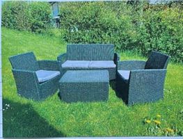 Gartenmöbel Polyrattan Set 4-teilig gebraucht