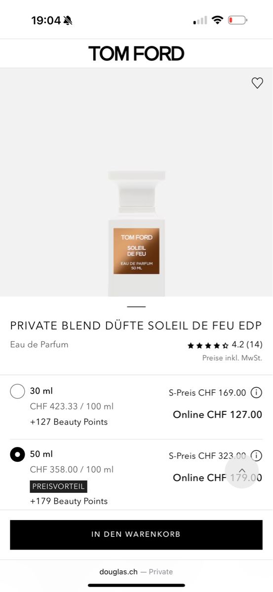 Tom Ford Profumi & Eau de Toilette: New Tom Ford Parfum – Nuovo (secondo la descrizione) da Zug venduto da sta_6nww 3