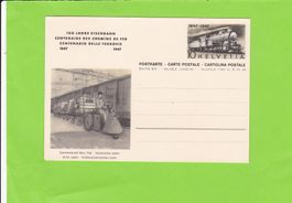 100 Jahre Eisenbahn, Zusammenarbeit Post/Bahn-Postkarte