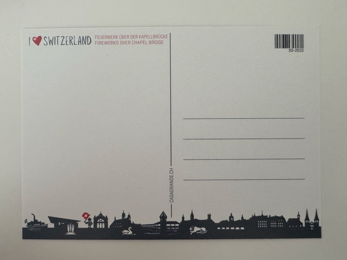 Cartes postales: Postkarte - Luzern – Neuf (Voir description) à Sins par sum_lv6d 1
