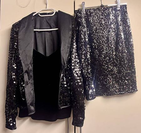 Pailetten Outfit 