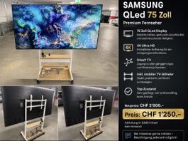 Samsung QLED 75 Zoll Premium Fernseher inkl. Ständer