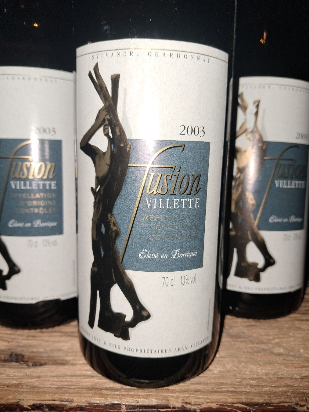 Vins: Fusion Villette assemblage de Sylvaner et Chardonnay 2003 – Neuf avec emballage d'origine à Le locle par juliensaran 1