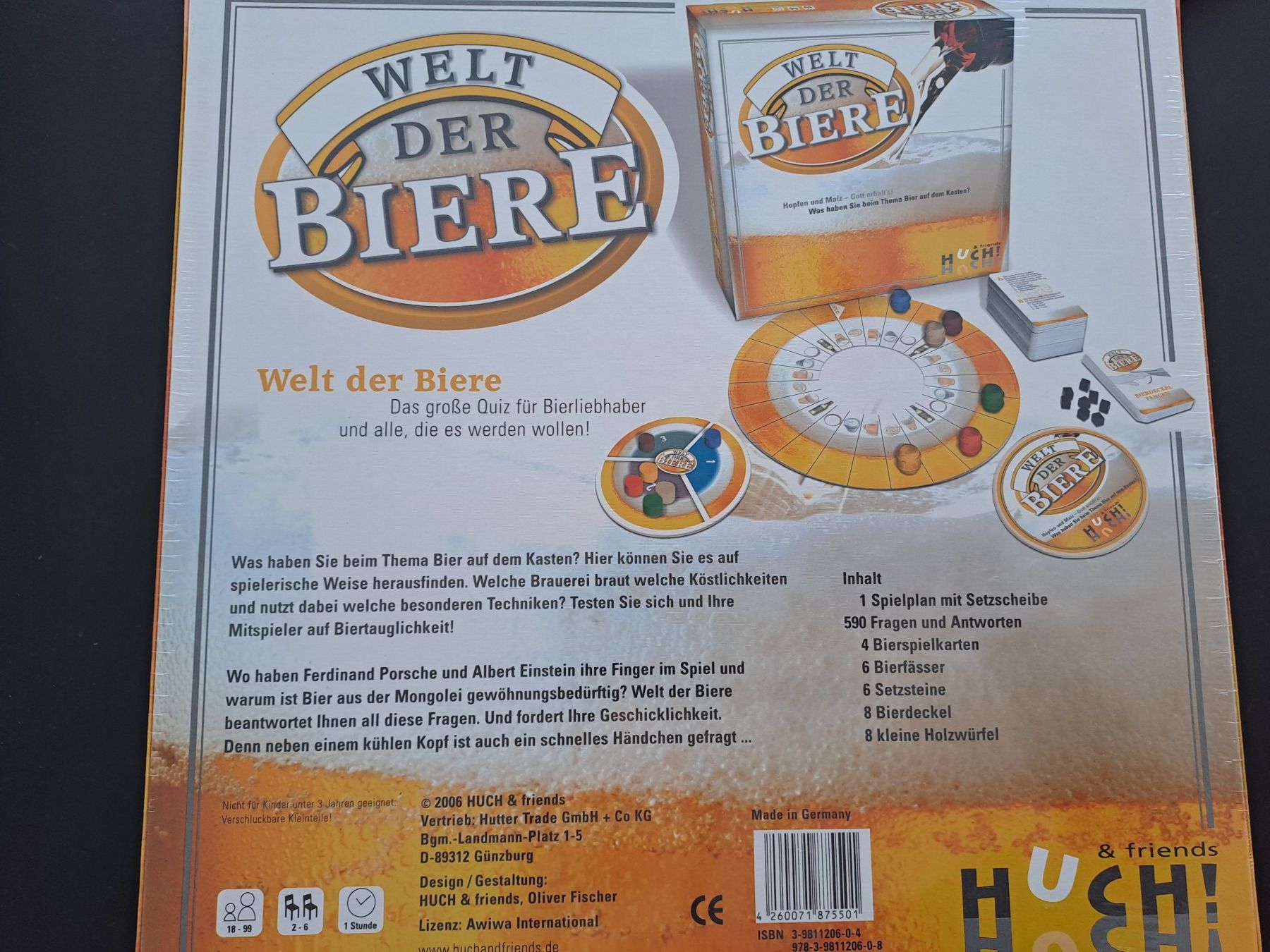 Spiele: Gesellschaftsspiel Welt der Biere, NEU – Neu und originalverpackt aus Glashütten von Schwebefisch 2