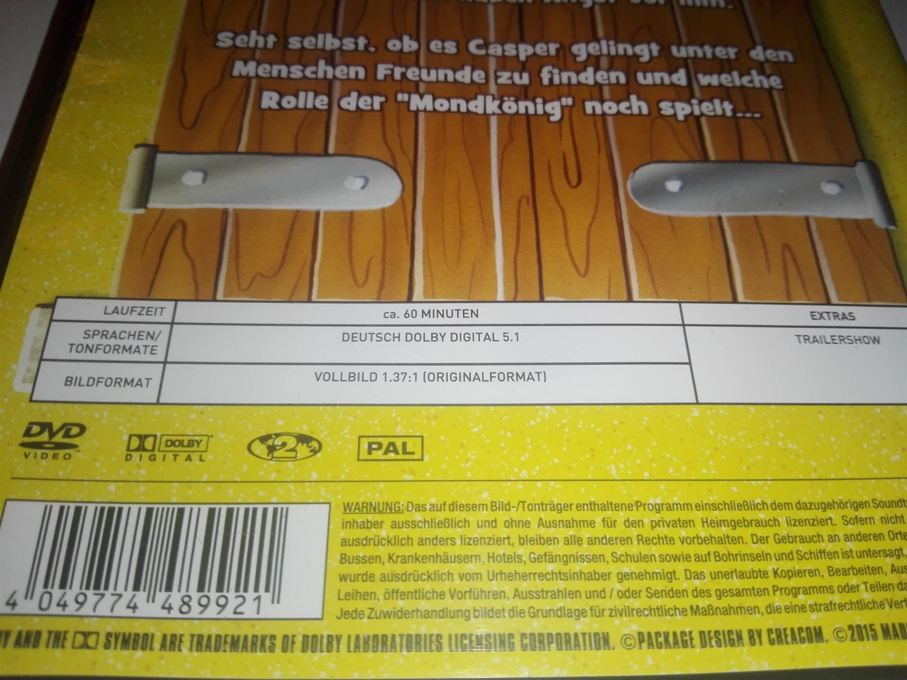 Tutti i DVDs: Casper - Der freundliche Geist – Usato da St.Gallen venduto da elk2023 3