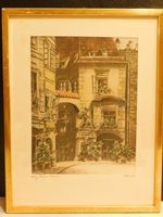 Antik 1951er - Grichenbeissel Radierung original