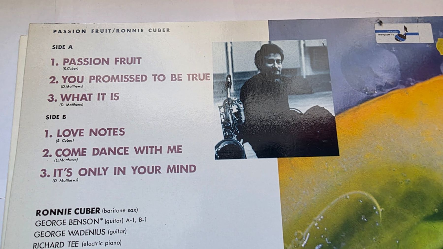 Vinyles: LP   Passion Fruit   Ronnie Cuber – D'occasion à dornach par hundeliebe01 1