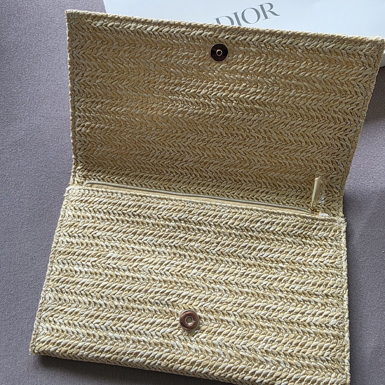 Dior Borse da donna: Dior Raffia Clutch 23x15 Limited Edition – Nuovo e nell'imballaggio originale da Zürich venduto da LIMAR 3
