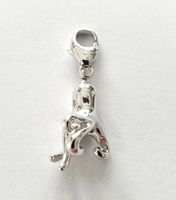Charm "Oktopus" Silber 925 (rhodiniert)