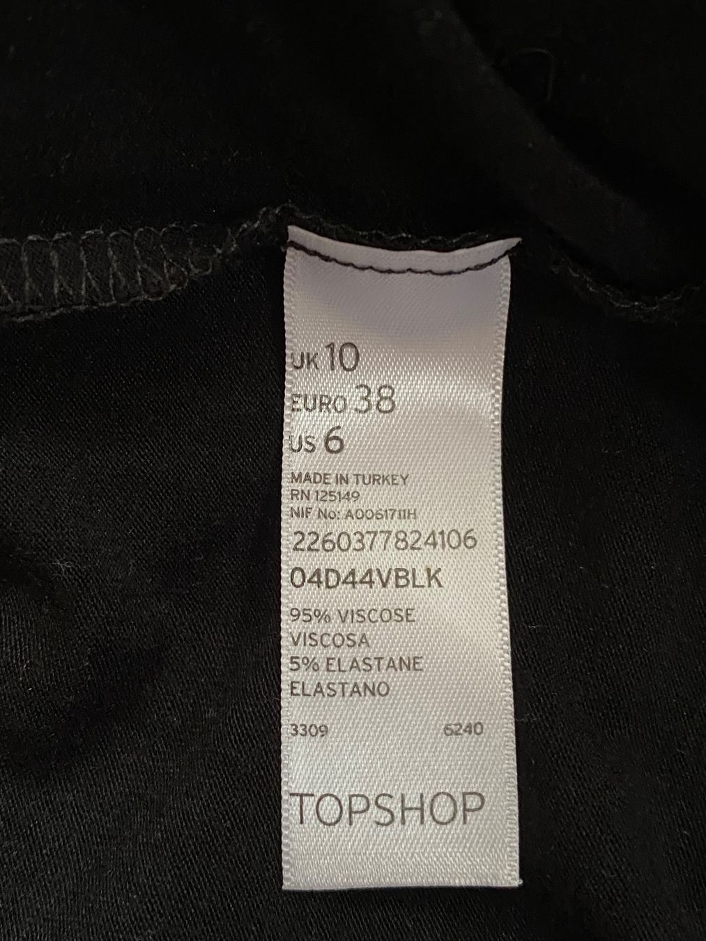 Topshop Tops: Great black stretch TOPSHOP top. UK10, S – Neuf (Voir description) à Grund b. Gstaad par PlageNeige 5