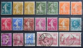 Frankreich ex. Kat. 267-291 */gest. 1931/34