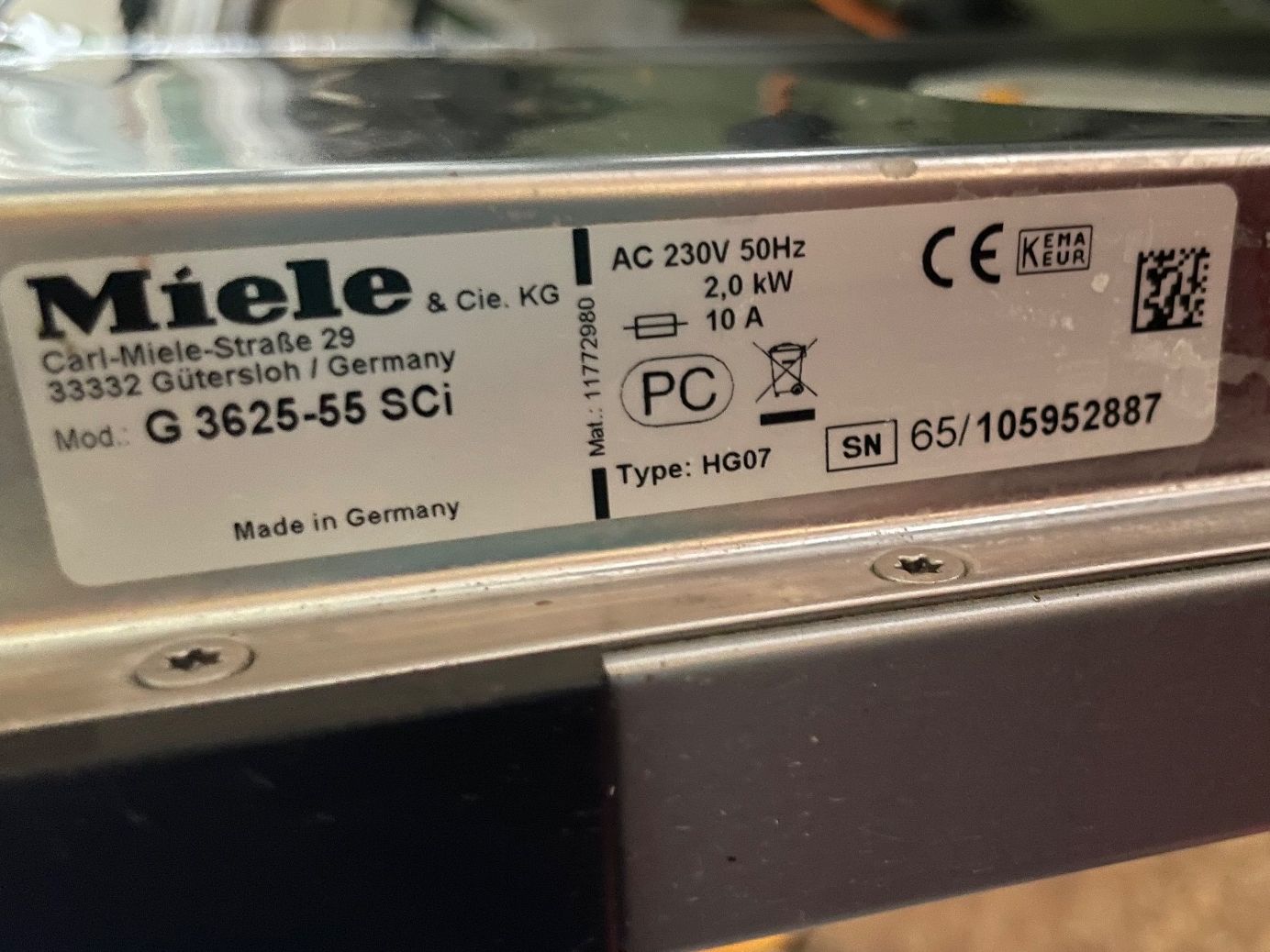 Miele Geschirrspüler: Miele Geschirrspüler – Gebraucht aus Wildhaus von Rolf06 2