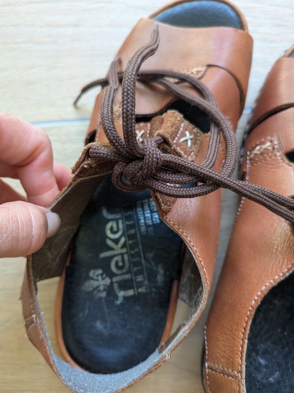Rieker Scarpe da donna: Rieker Ledersandale Grösse 37 – Usato da Eschenbach SG venduto da SanFranciscoCalifornia 1