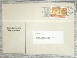 TR17 Enveloppe + Timbre Suisse 1969