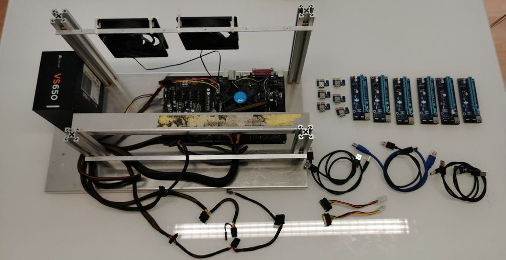 Mining Rig Set für 6 Grafikkarten | Kaufen auf Ricardo