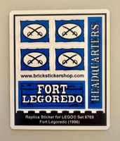 Lego Western 6769 Fort Legoredo Stickerset Replica