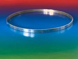 Armreif silber schlicht und uni