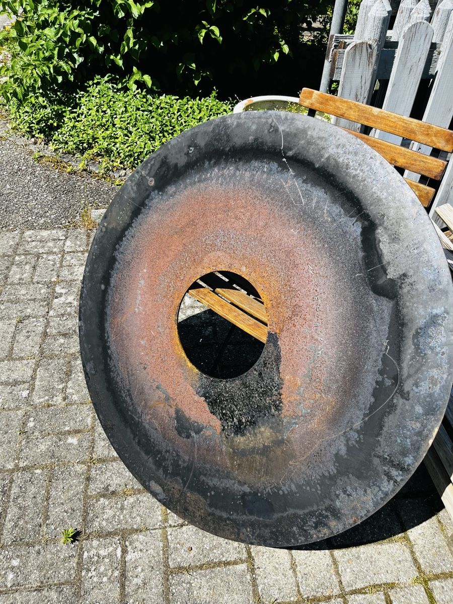 Bracieri: Grosser Feuerschale Ring Stahlring 1 Meter  – Usato da Heimenhausen venduto da Bufnof