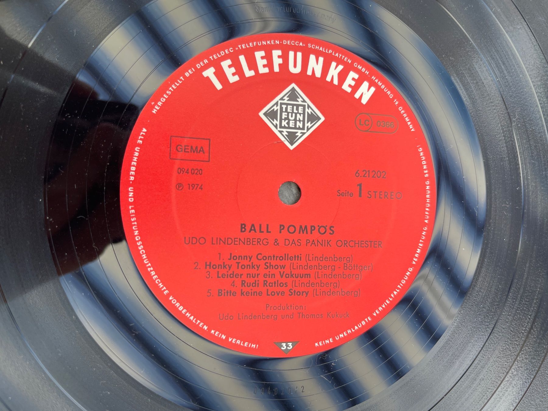 Dischi in vinile: A457/Udo Lindenberg Ballhaus Pompös – Usato da Frutigen venduto da Philippe_jsp 2