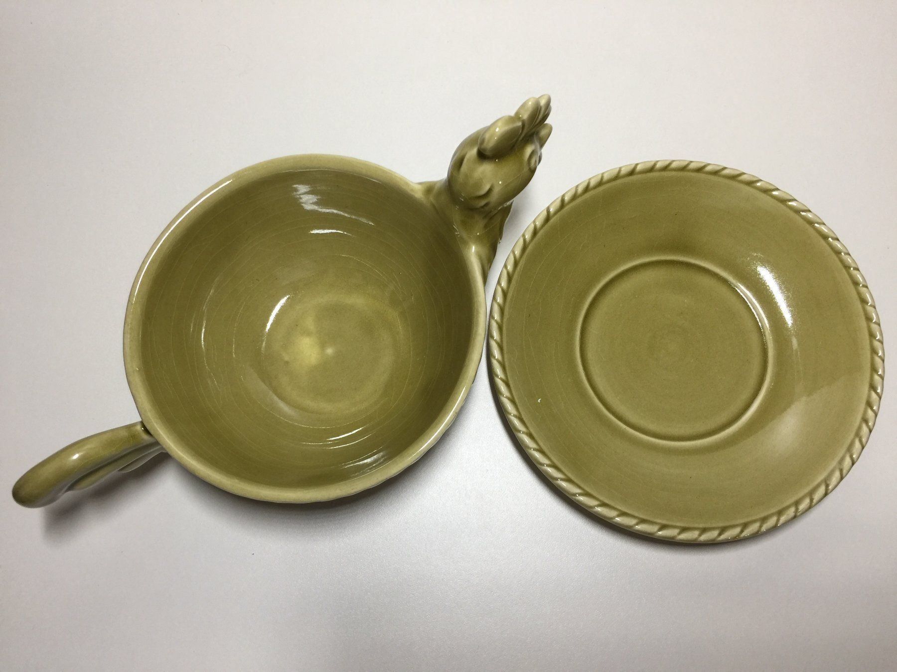Schalen: WESTERN GERMANY Saucière + assiette coq – Gebraucht aus Cossonay-Ville von Les_1001_perles 5